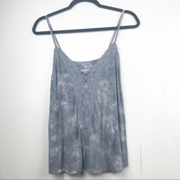 American Eagle Outfitters Tops - American eagle Soft & Sexy Acid Wash lace tank 93